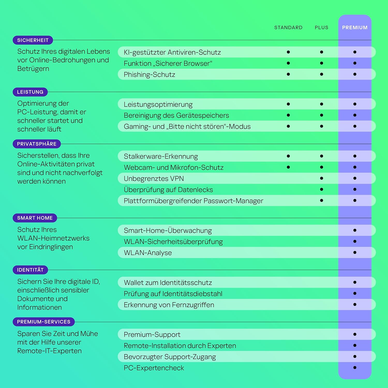 Features Kaspersky Premium